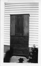 SA0605 - Unidentified cupboard with drawers., Winterthur Shaker Photograph and Post Card Collection 1851 to 1921c